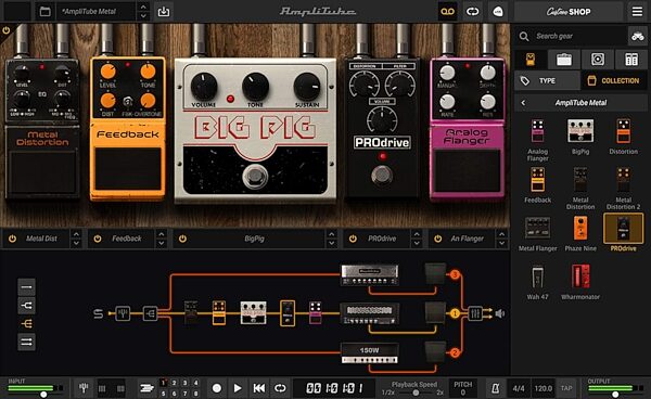 open zoom image for IK Multimedia AmpliTube Metal Software, New, Action Position Back