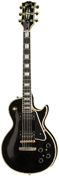 open zoom image for Gibson Custom Shop Mick Jones Signature Les Paul Custom Electric Guitar, Antique Ebony