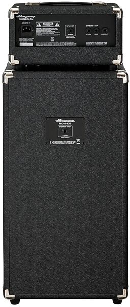 open zoom image for Ampeg Micro-CL SVT Classic Bass Amp Stack, 100 Watts, New, Back