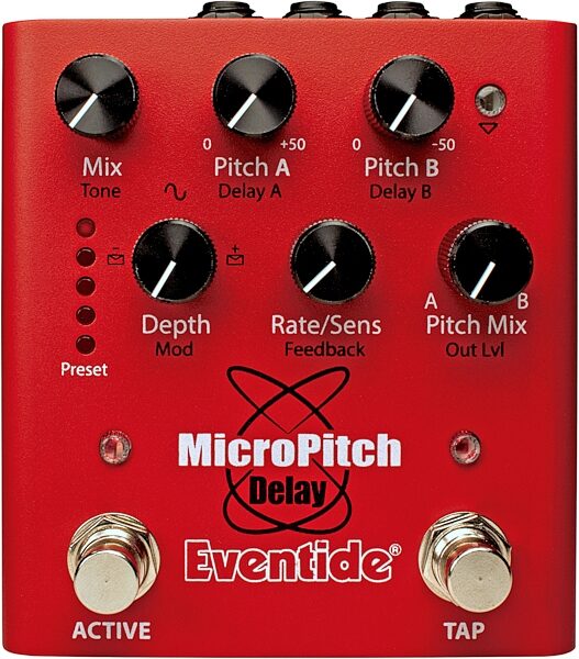 open zoom image for Eventide MicroPitch Delay with Modulation Pedal, New, Action Position Front