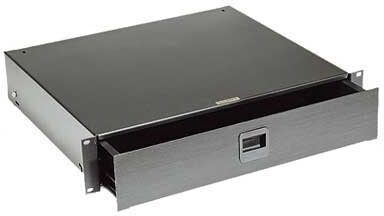 open zoom image for Middle Atlantic D4K 4-Space Rack Drawer with Key Lock, Main