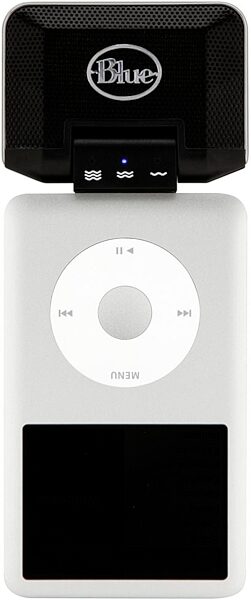 open zoom image for BLUE Mikey iPod Microphone Recorder, In Use with Classic