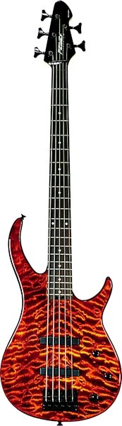 open zoom image for Peavey Millennium Bass 5 Quilt Top BXP 5-String Electric Bass, Tiger Eye