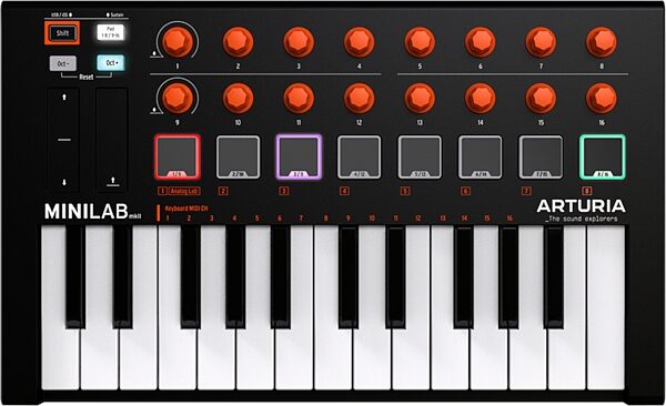 open zoom image for Arturia MiniLab Mk II USB MIDI Keyboard Controller, 25-Key, Main