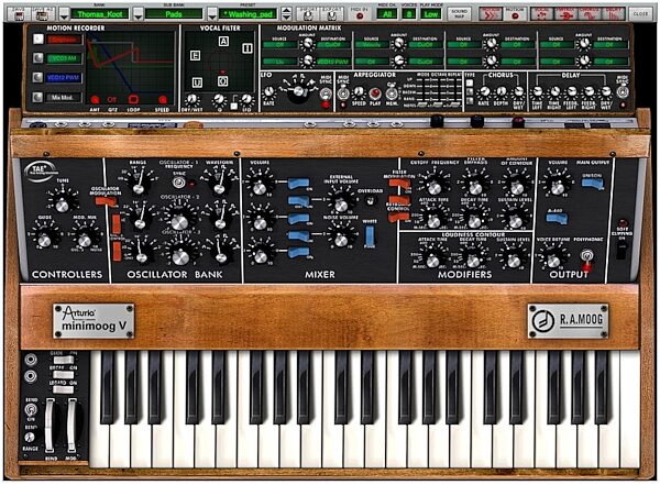 open zoom image for Arturia Minimoog V Software Synth (Macintosh and Windows), Main