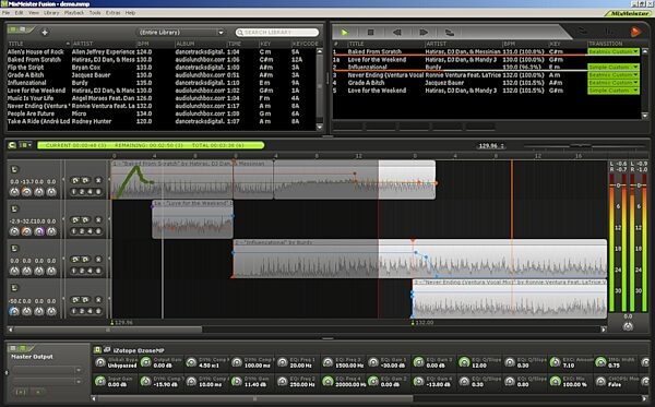 open zoom image for Numark Mixmeister Fusion DJ Software (Windows and Macintosh), Screenshot