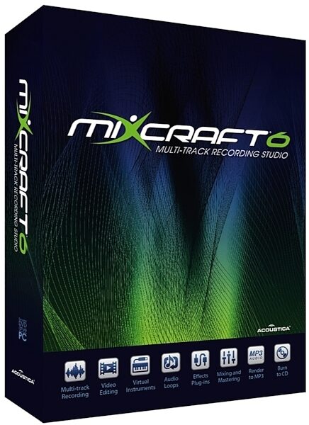 open zoom image for Acoustica Mixcraft 6 Recording Software, Main
