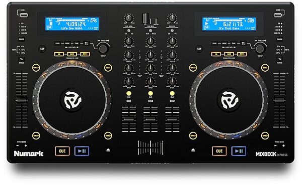 open zoom image for Numark Mixdeck Express Multi-Format USB DJ CD Controller System, Main