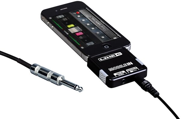 open zoom image for Line 6 Mobile In iOS Audio Interface for iPhone and iPad, In Use with iPhone