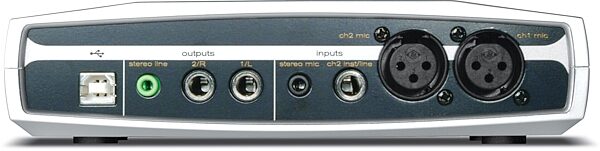 open zoom image for M-Audio MobilePre USB Interface with Microphone Preamp, Rear