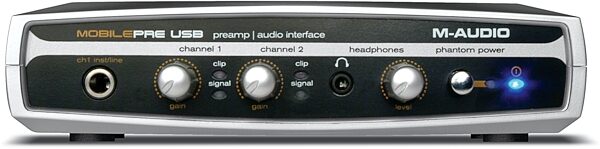 open zoom image for M-Audio MobilePre USB Interface with Microphone Preamp, Front