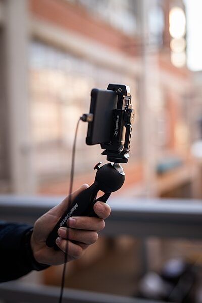 open zoom image for Sennheiser XS Lav USB-C Mobile Kit Omni Lavalier Bundle, New, Action Position Front
