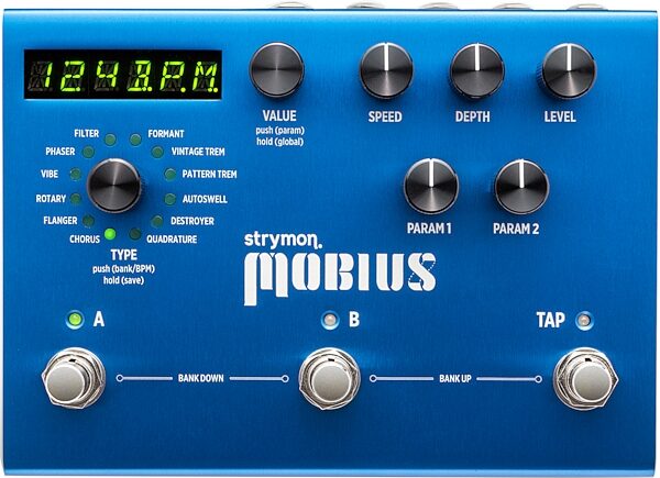open zoom image for Strymon Mobius Modulation Effects Pedal, New, Action Position Back
