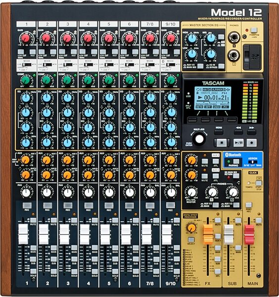 open zoom image for TASCAM Model 12 Mixer, USB Audio Interface and Multitrack Recorder, New, Main