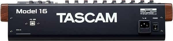 open zoom image for TASCAM Model 16 Mixer, USB Audio Interface and Multitrack Recorder, New, Main Back