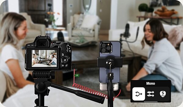 open zoom image for iCON AirMic Pro Dual-Channel Wireless Microphone System, Black, In Use