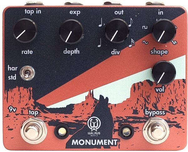 open zoom image for Walrus Audio Monument Harmonic Tap Tremolo Pedal, Main