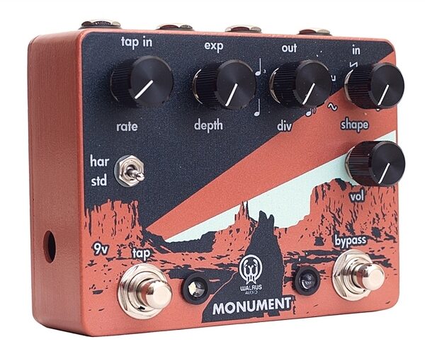 open zoom image for Walrus Audio Monument Harmonic Tap Tremolo Pedal, View 3