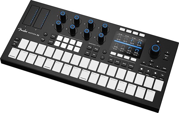open zoom image for Fender Motion 32 DAW Pad Controller, New, Angle