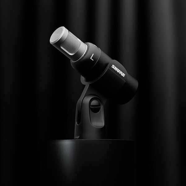 open zoom image for Shure MoveMic 88 Plus Wireless Microphone Receiver Kit, New, Alt-View-on-Black