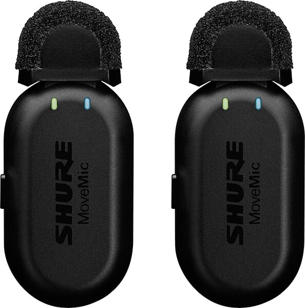 open zoom image for Shure MoveMic Two Wireless Lavalier Microphone Set, MV-TWO-Z7, Open Box (Very Good), Action Position Back