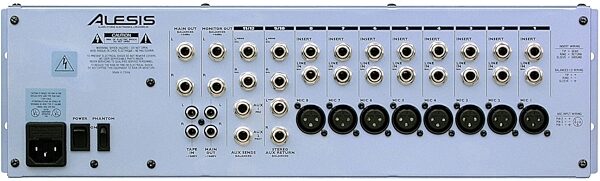 open zoom image for Alesis MultiMix 12R 8-Channel Compact Mixer with EQ, Back Panel