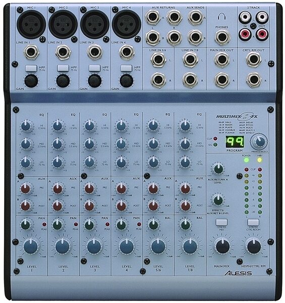 open zoom image for Alesis MultiMix 8FX 8-Channel Mixer with Effects, Main