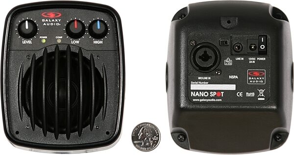 open zoom image for Galaxy Audio NSPA Nano Spot Personal Monitor, Size Comparison