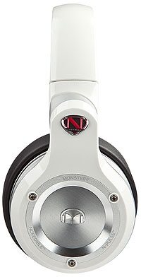 open zoom image for Monster NCredible N-Pulse DJ Headphones, White Side