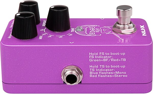 open zoom image for NUX NDD-3 Edge Delay Pedal, New, Action Position Back