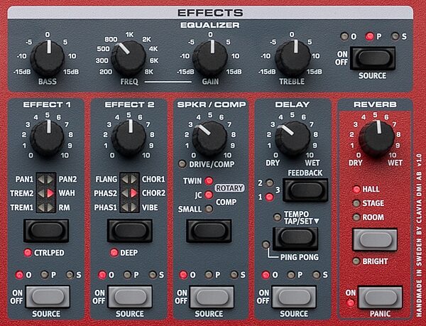 open zoom image for Nord Electro 6D 73 Synthesizer Keyboard, 73-Key, Action Position Back