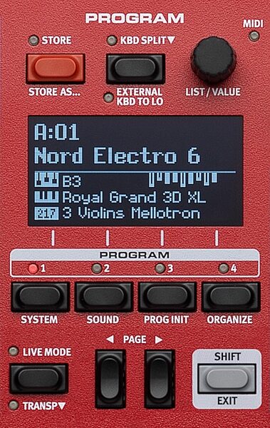 open zoom image for Nord Electro 6D 73 Synthesizer Keyboard, 73-Key, Action Position Back