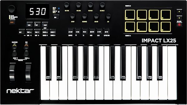 open zoom image for Nektar Impact LX25 MK3 USB MIDI Keyboard, 25-Key, New, Action Position Back