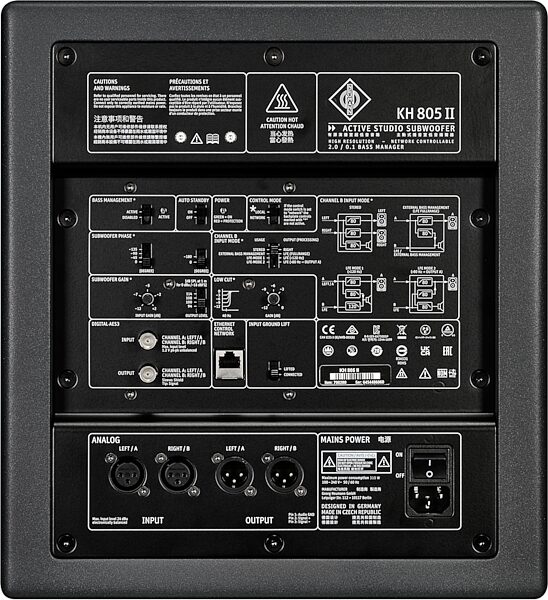 open zoom image for Neumann KH 805 II DSP-Controlled Studio Subwoofer, Single Speaker, Action Position Back