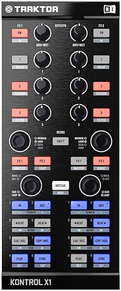 open zoom image for Native Instruments Traktor Kontrol X1 USB DJ Controller, Top