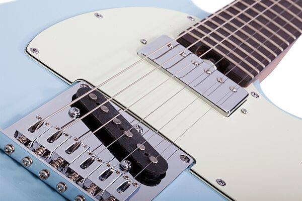 open zoom image for Schecter Diamond Series Nick Johnston PT Electric Guitar, Atomic Frost, Action Position Back