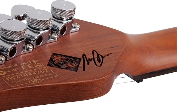 open zoom image for Schecter Diamond Series Nick Johnston PT Electric Guitar, Atomic Frost, Action Position Back
