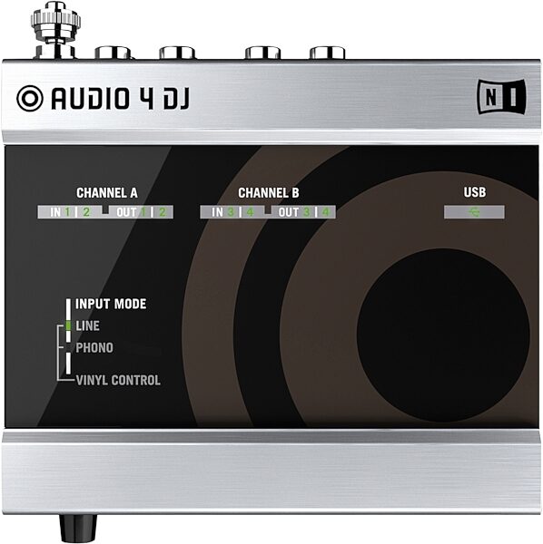 open zoom image for Native Instruments Audio 4 DJ Audio Interface, Top
