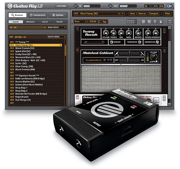 open zoom image for Native Instruments Guitar Rig Mobile Audio Interface, Screenshot and Interface