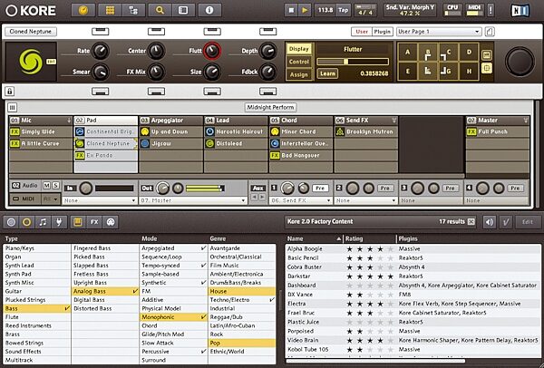open zoom image for Native Instruments Kore 2 Software Edition, Screenshot