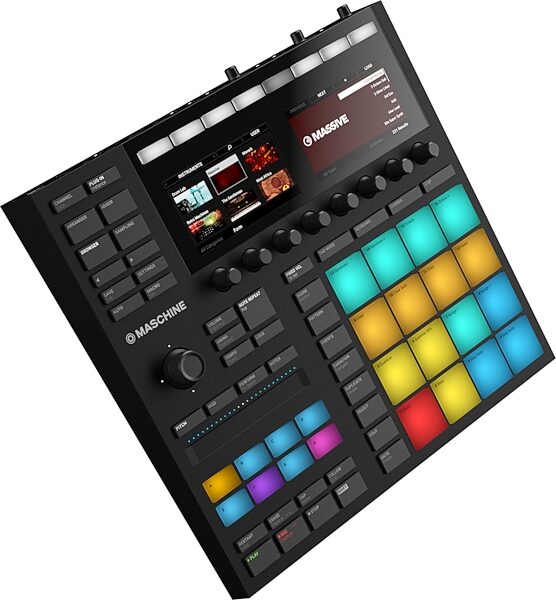 open zoom image for Native Instruments Maschine MK3 Groove Production Studio, Black, Action Position Back