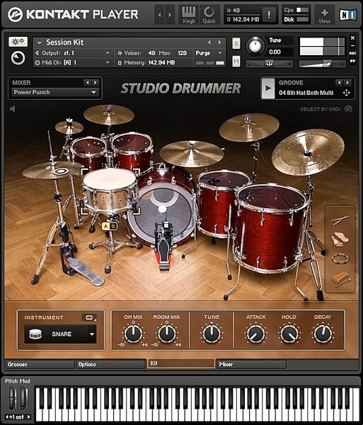 open zoom image for Native Instruments Studio Drummer Software, Screenshot