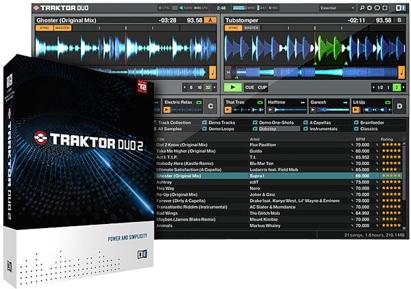open zoom image for Native Intruments Traktor Duo 2 DJ Software, Main