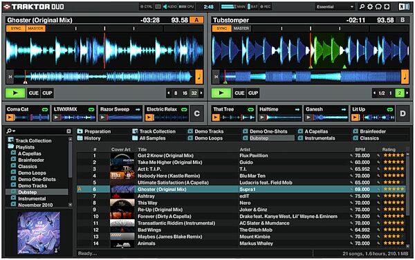open zoom image for Native Intruments Traktor Duo 2 DJ Software, Screenshot