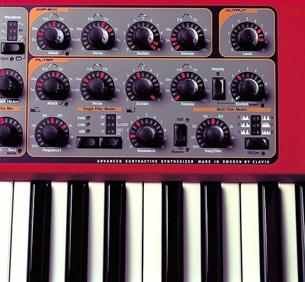 open zoom image for Clavia Nord Lead 3 Keyboard, Filter Closeup