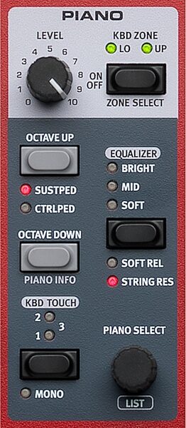 open zoom image for Nord Electro 6D 61 Synthesizer Keyboard, 61-Key, Controls - Piano