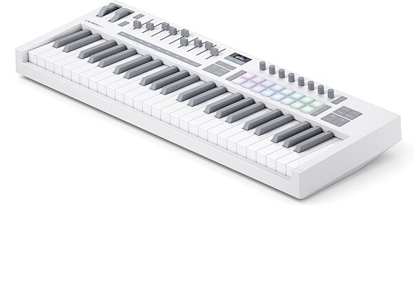 open zoom image for Novation Launchkey 49 MK4 USB MIDI Keyboard Controller, White, Open Box (Like New), Action Position Back