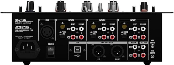 open zoom image for Behringer NOX303 DJ Mixer (3-Channel), Rear