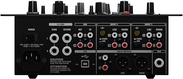 open zoom image for Behringer NOX404 USB DJ Mixer (2-Channel), Rear