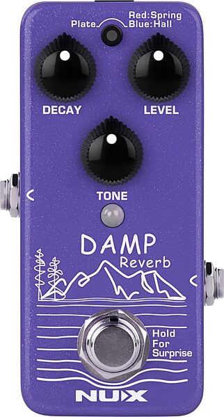 open zoom image for NUX NRV-3 Damp Reverb Pedal, Action Position Back